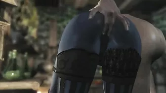 This girl has nice legs and she is ready to deepthroat human cocks as well