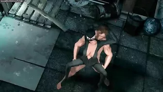 Great fuck movie showing Wolverine dominating Catwoman's cunt from behind