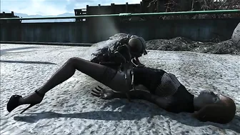 Fallout insect creature fucking horny hentai babe while she is still outside