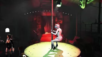 2B from Nier showing her firm booty and looking hot along the way on the pole