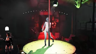 2B from Nier showing her firm booty and looking hot along the way on the pole