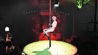 2B from Nier showing her firm booty and looking hot along the way on the pole
