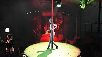 2B from Nier showing her firm booty and looking hot along the way on the pole