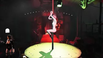 2B from Nier showing her firm booty and looking hot along the way on the pole