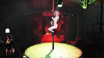 2B from Nier showing her firm booty and looking hot along the way on the pole