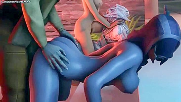 Nice combination of a horny woman and a truly freaky fucking with aliens