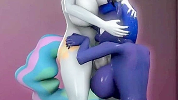 My Little Pony futa porn with lots of standing sex and real orgamss in HD