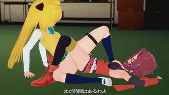 Akiza Izinski Yu-Gi-Oh in a hot lesbian hentai crossover with scissoring Akiza Izinski Yu-Gi-Oh in a hot lesbian hentai crossover with scissoring