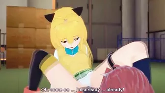 Akiza Izinski Yu-Gi-Oh in a hot lesbian hentai crossover with scissoring