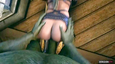 Cassie Cage featured in a Mortal Kombat hentai scene wtih HARD and BRUTAL sex