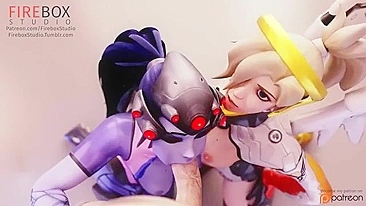 Overwatch fucking compilation with women that want to get drilled in POV