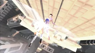 Awesome pron video showing sexy hentai action with a big boobs angel lady