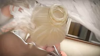 Merciless fucking session with a girl that needs huge dick to screw her up