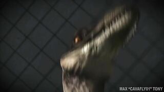 Dinosaur fucking a girl's pussy in a POV fucking with taboo pleasures in HD