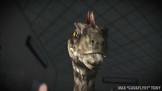 Dinosaur fucking a girl's pussy in a POV fucking with taboo pleasures in HD