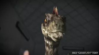 Dinosaur fucking a girl's pussy in a POV fucking with taboo pleasures in HD