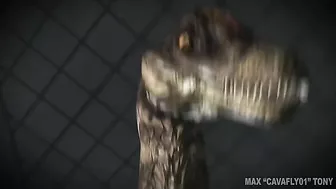 Dinosaur fucking a girl's pussy in a POV fucking with taboo pleasures in HD