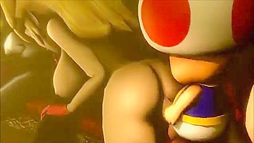 Princess Peach hentai with different fucking and hot orgasms in HD quality