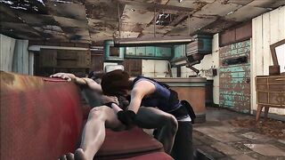 Jill Valentine gets fucked in Fallout 4 because she is a mega horny whore