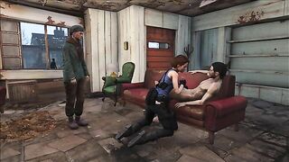 Jill Valentine gets fucked in Fallout 4 because she is a mega horny whore