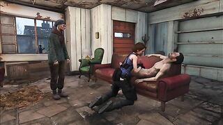 Jill Valentine gets fucked in Fallout 4 because she is a mega horny whore