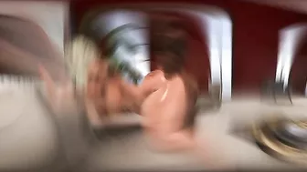 Big boobs blonde takes bglack dick to keep herself all wet and all loose