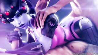 Widowmaker hentai loving with big dicks punishing her relentless twat here