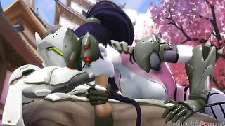 Widowmaker hentai loving with big dicks punishing her relentless twat here