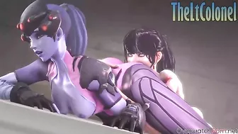 Widowmaker hentai loving with big dicks punishing her relentless twat here