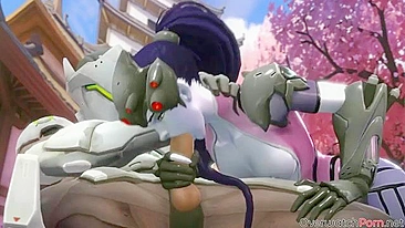 Widowmaker hentai loving with big dicks punishing her relentless twat here