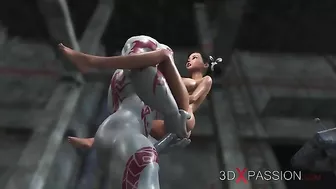 So you are on the edge of your seat as this girl goes in deep with Kratos