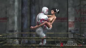 So you are on the edge of your seat as this girl goes in deep with Kratos