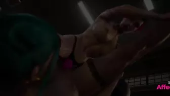 Senasual Adventures 7 Hentai girls share a double sided dildo in a taboo scene