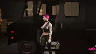 Senasual Adventures 7 Hentai girls share a double sided dildo in a taboo scene