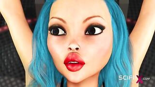 Sci fi sex scene featuring the best of brutal oral with real deal orgasms