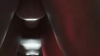 Cum will be spilled onto the floor as this brunette gets freaky with his dick