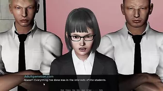 Pleasure session showing a headmaster and a horny blonde beauty cumming