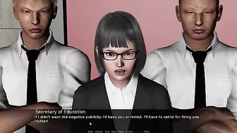 Pleasure session showing a headmaster and a horny blonde beauty cumming