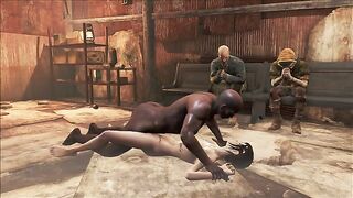 Fallout 4 Ellie getting fucked by a black cock in a rather taboo scene here