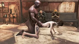 Fallout 4 Ellie getting fucked by a black cock in a rather taboo scene here