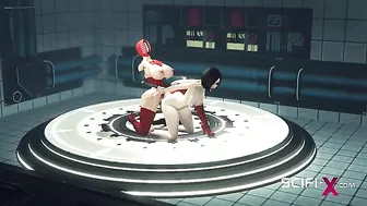 Sci fi hentai fucking with a good looking brunette that needs hard cock