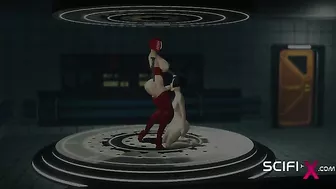 Sci fi hentai fucking with a good looking brunette that needs hard cock