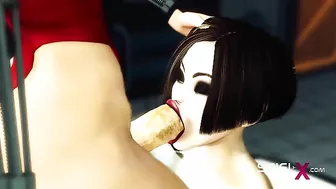 Sci fi hentai fucking with a good looking brunette that needs hard cock