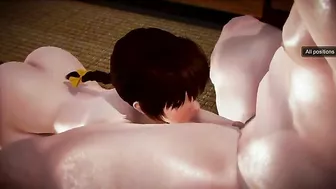 Dead or Alive girl getting fucked in a taboo hentai scene with lots of oral