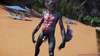 Her best chance to take sea monster dick in hardcore hentai with lots of gape