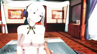 Haku Yowane is secretly in love with massive black cocks but this one will do