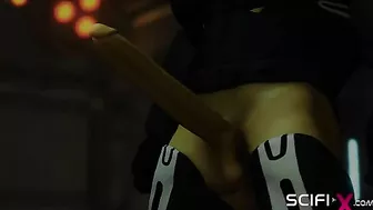 This hot woman wearing no panties likes to be spanked and to get fucked