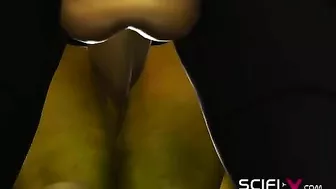 This hot woman wearing no panties likes to be spanked and to get fucked