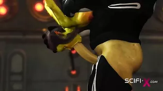 This hot woman wearing no panties likes to be spanked and to get fucked