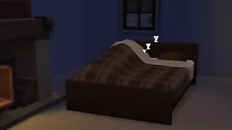 Sims porn featuring girl who is about to fellate a really horny dude's dick